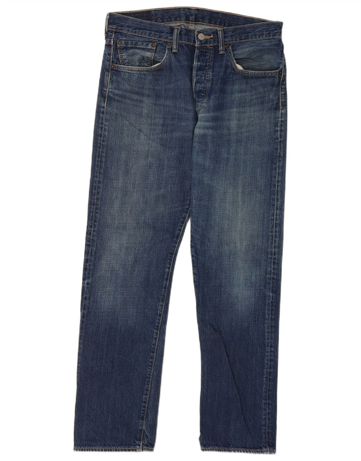Levi's Herre 501 Straight Jeans W32 L30 Blå
