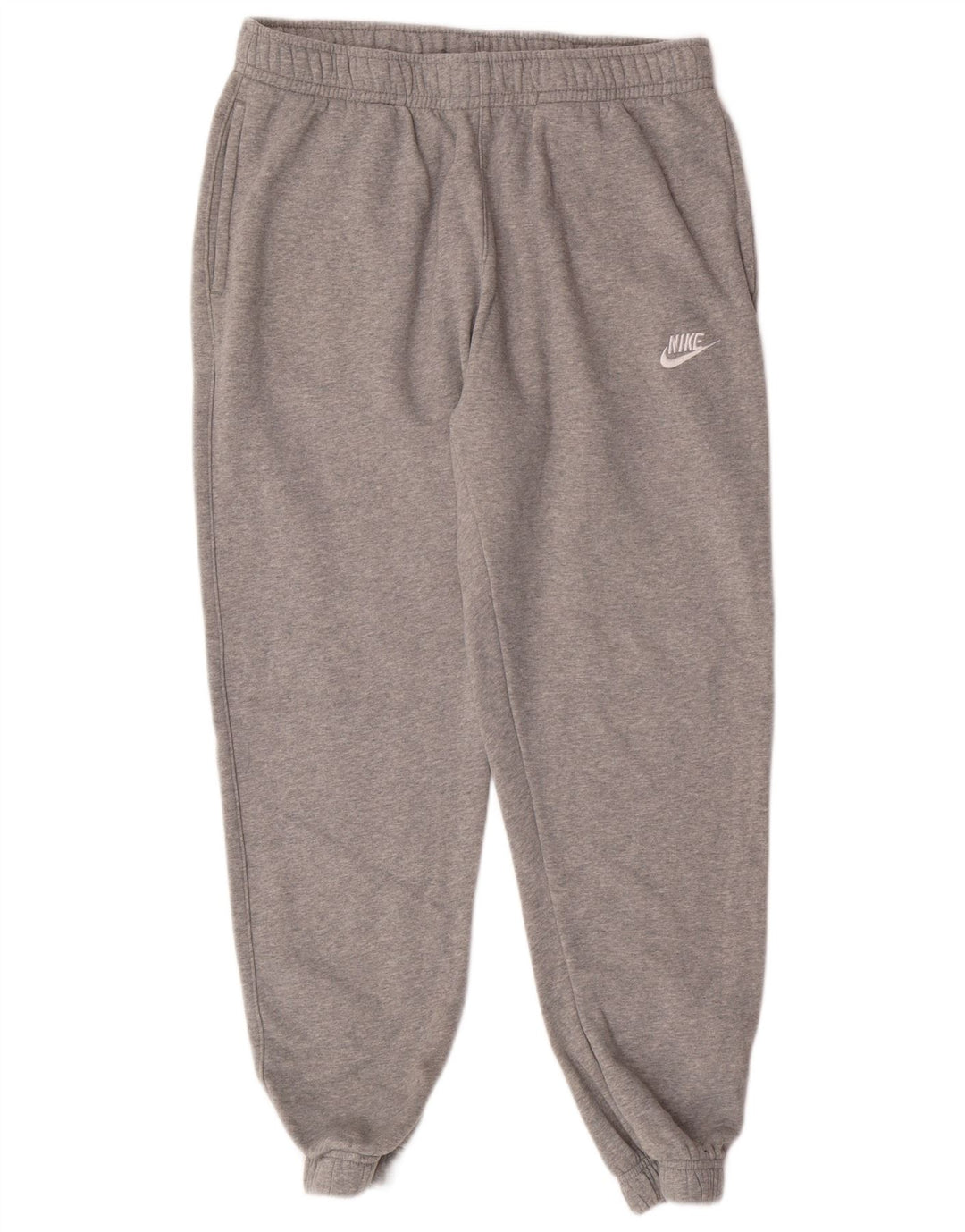 NIKE Mens Tracksuit Trousers Joggers Medium  Grey Cotton