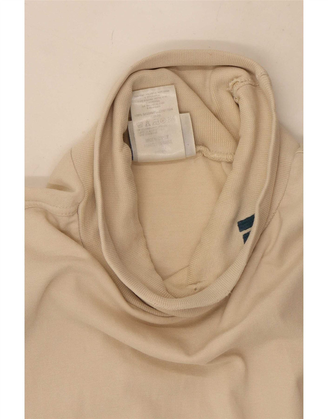 Adidas Herre Top Langærmet UK 38/40 Medium Beige Bomuld