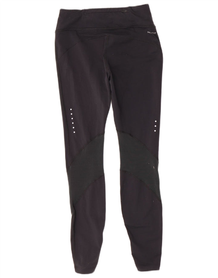 Nike Womens Oregon Grafiske Leggings UK 8 Small Black Nylon