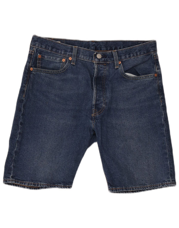 Levi's Herre 501 denimshorts W32 mellemblå bomuld