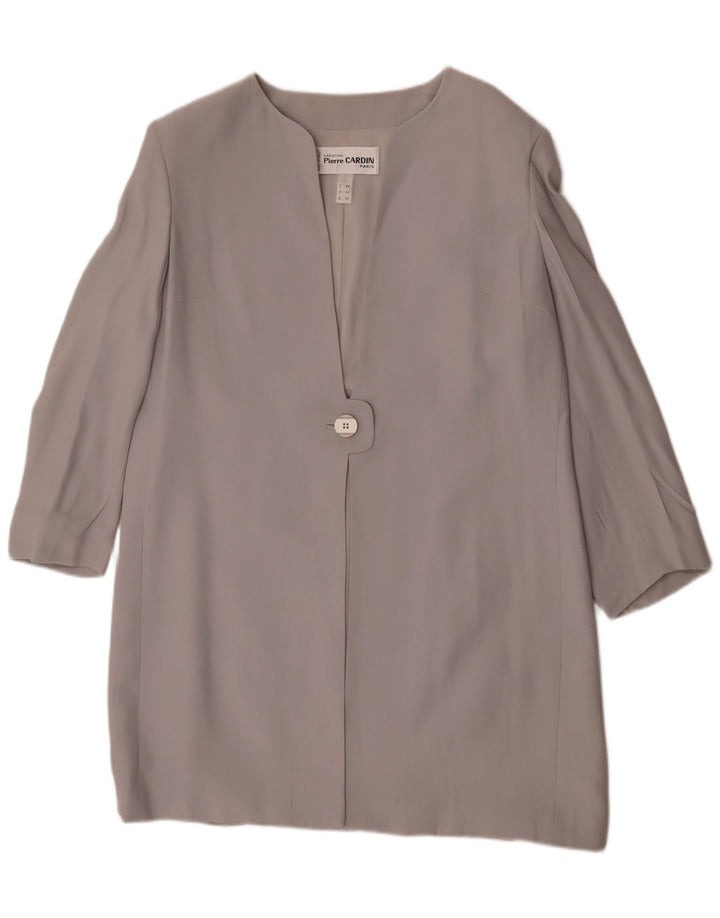 Pierre Cardin Dame Overfrakke IT 48 XL Grå Acetat