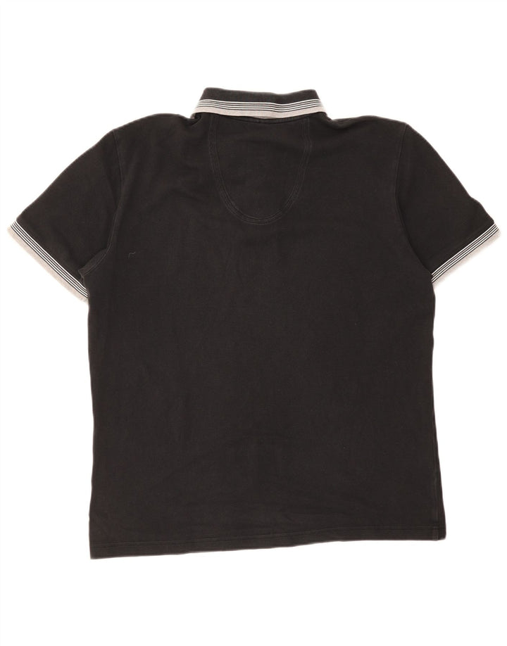 Hugo Boss Herre Polo Shirt Stor Sort Stribet