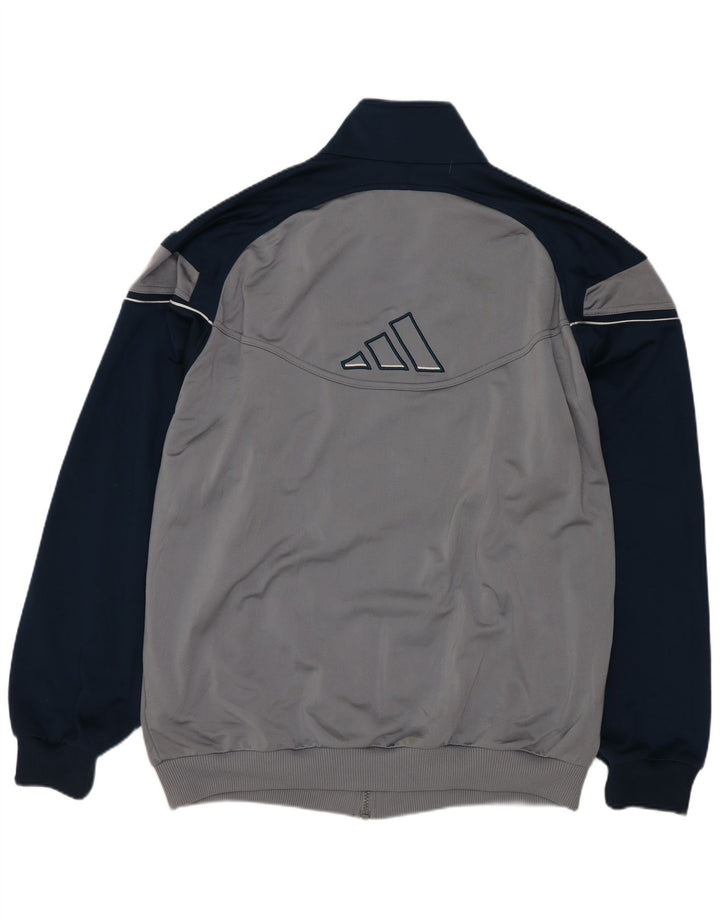 Adidas Træningsdragt til mænd Top jakke UK 44/46 Large Grå Colourblock Polyester