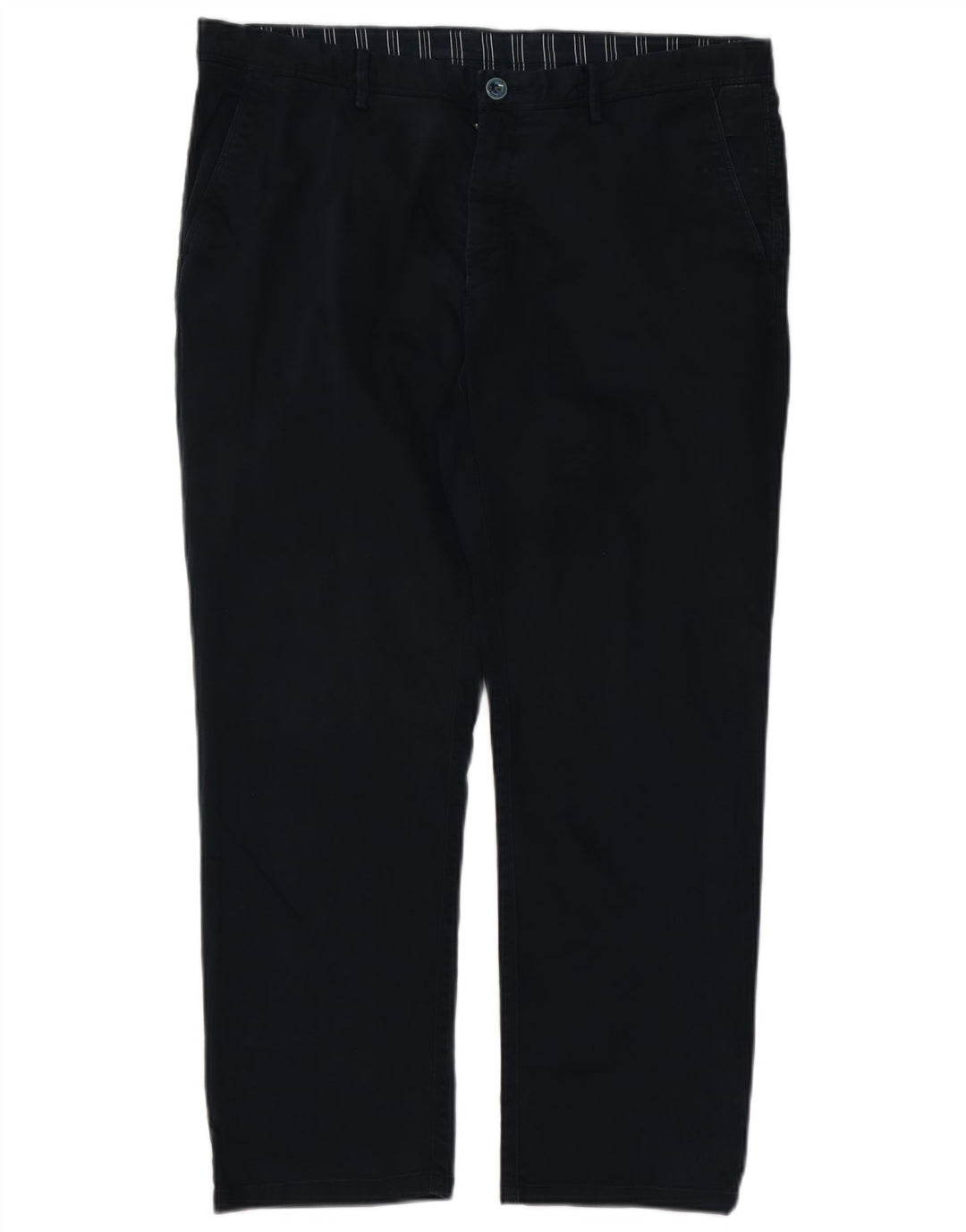 MASSIMO DUTTI Lige Chinobukser til mænd EU 46 XL W36 L27 Marineblå