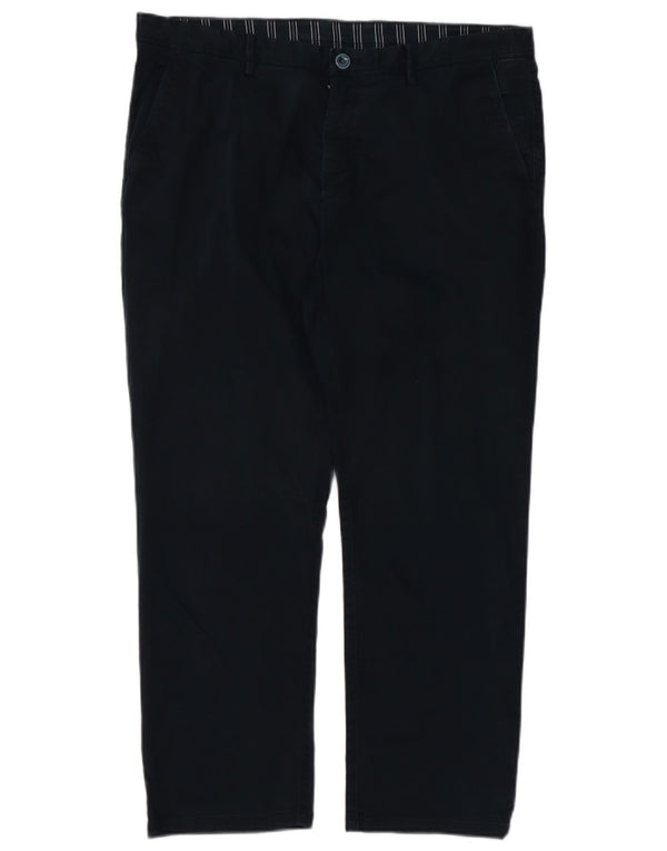 MASSIMO DUTTI Lige Chinobukser til mænd EU 46 XL W36 L27 Marineblå