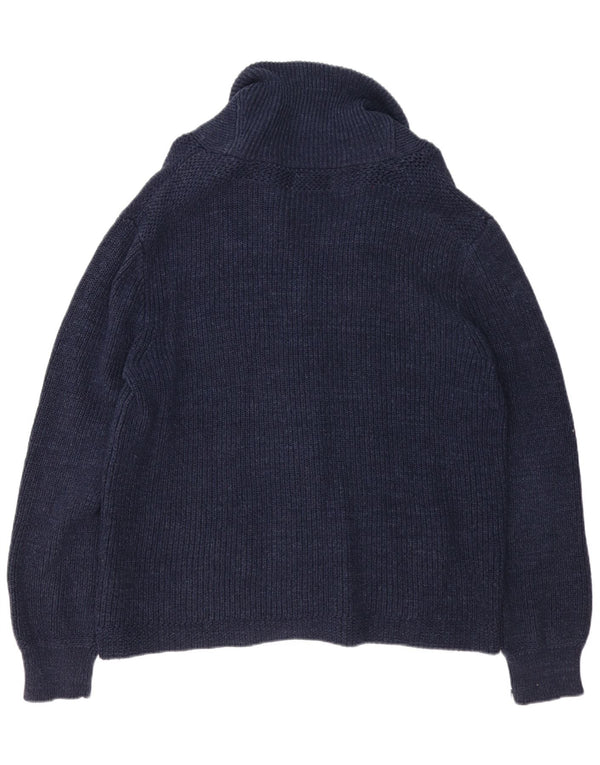 Polo Ralph Lauren Herre cardigan sweater XL marineblå bomuld