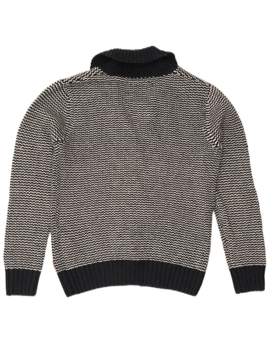 Jack & Jones Herre Cardigan Sweater Stor Sort Chevron Akryl