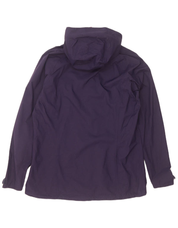 Berghaus Womens Hooded Rain Jacket UK 16 Large Purple Polyamide