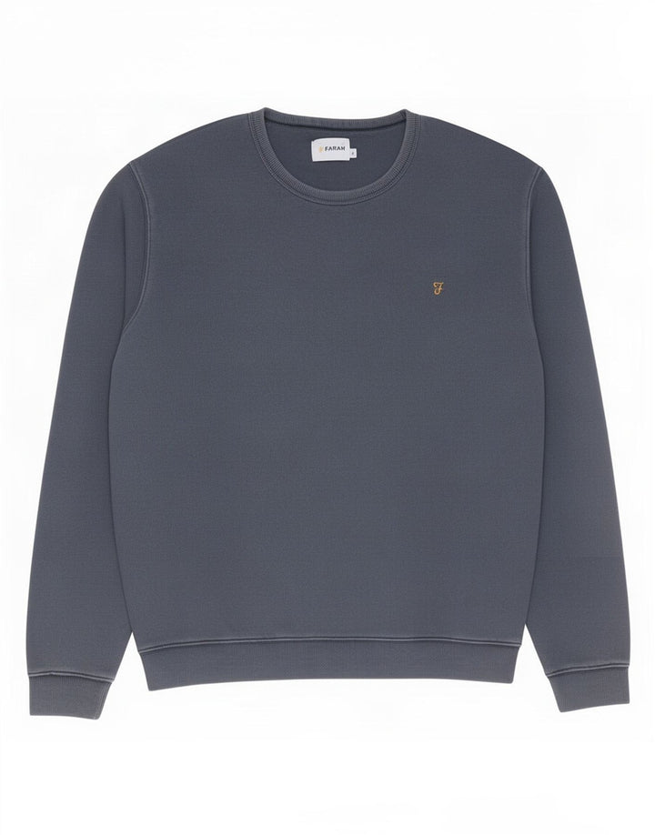 Farah Herre Sweatshirt Jumper Stor Marineblå Bomuld