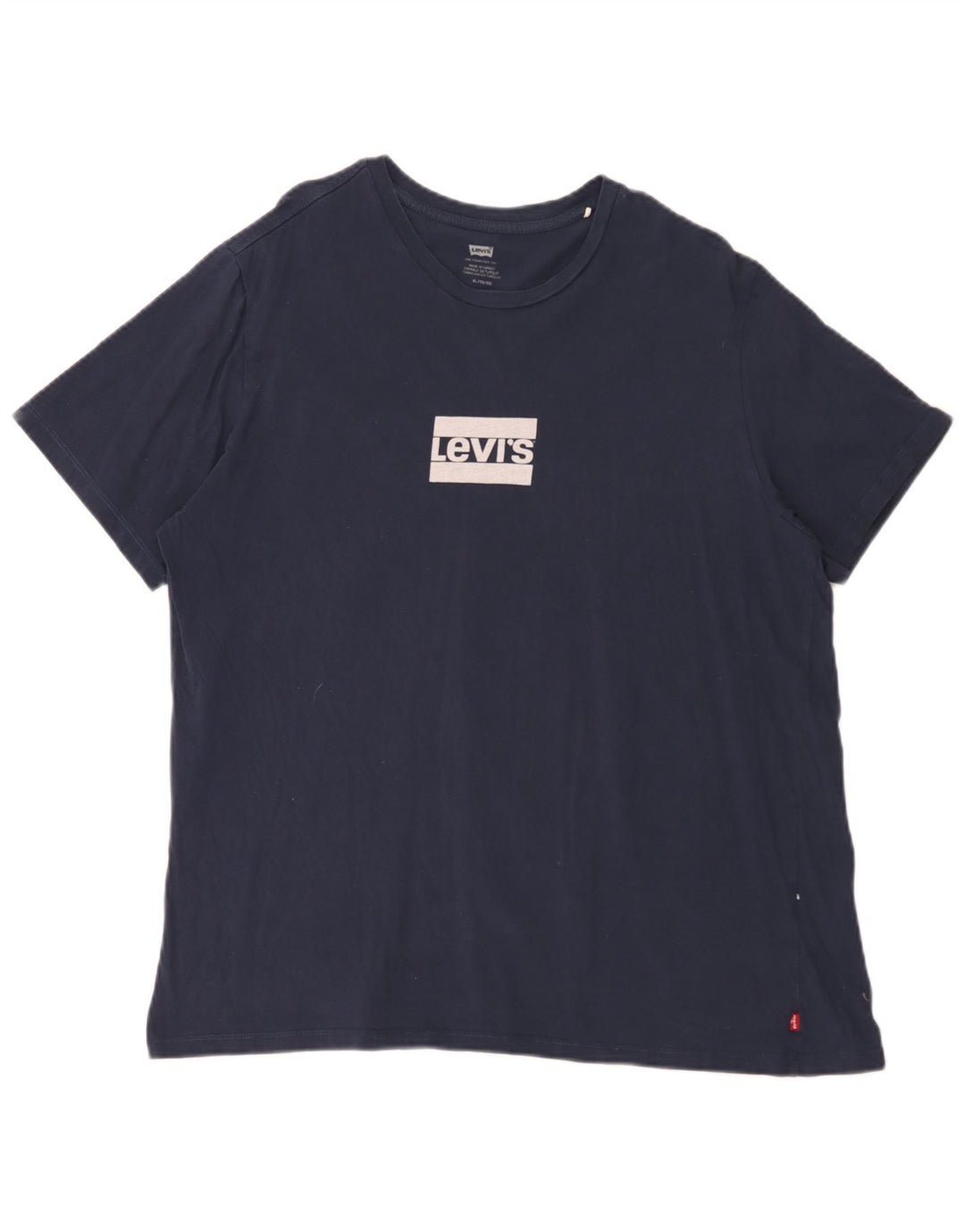 Levi's Herre grafisk T-shirt top XL marineblå