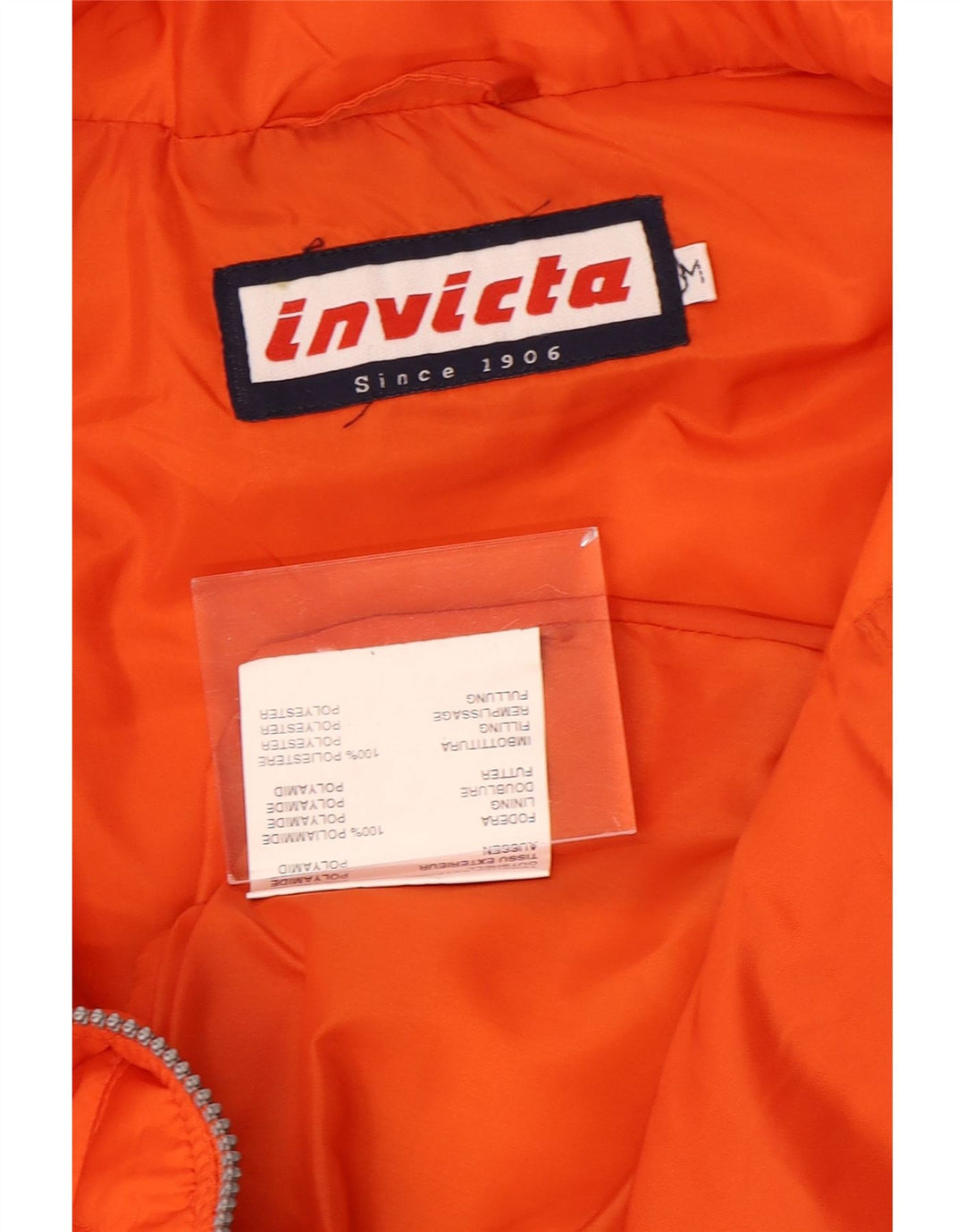 INVICTA Herre Quiltet Gilet UK 38 Medium Orange