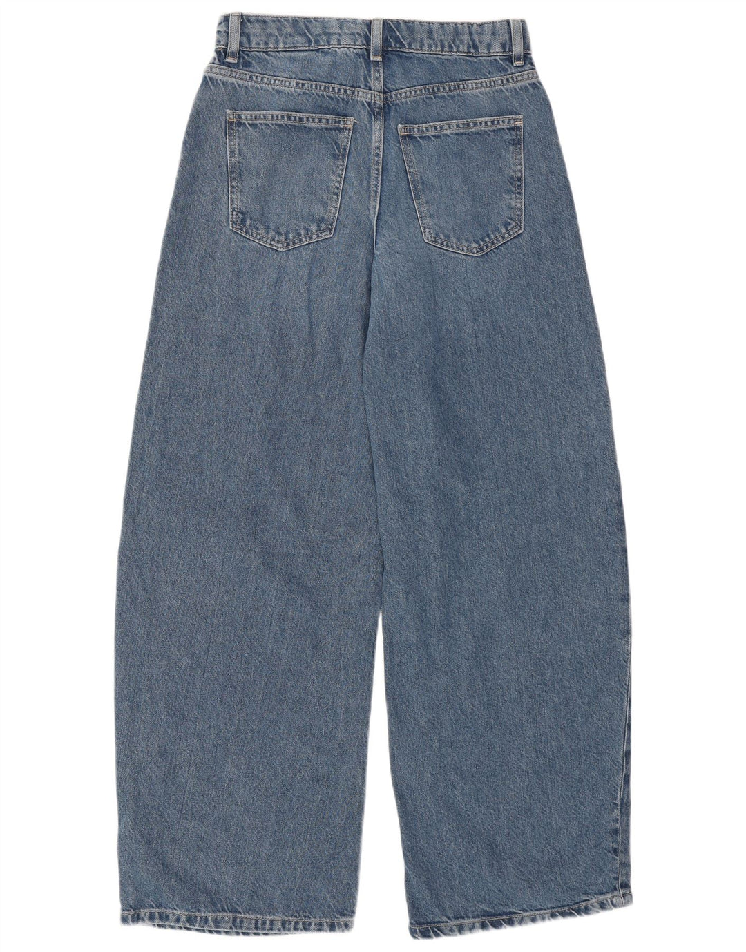 Marks & Spencer Womens Regular Wide Leg Jeans UK 8 Small W26 L29 Blue