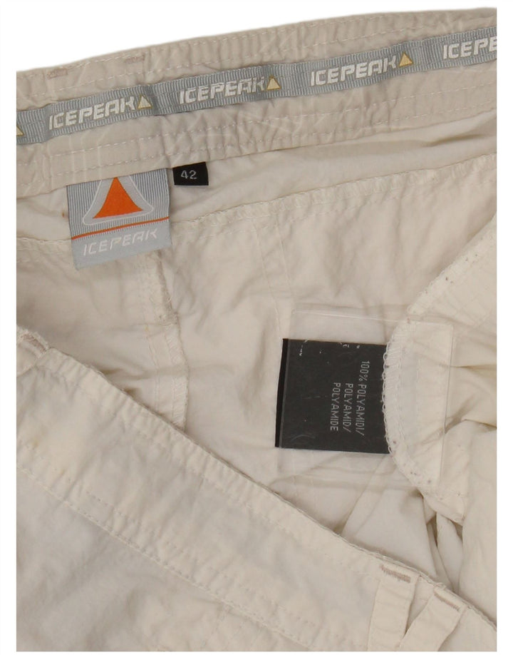 Icepeak Dameshorts EU 42 Large W32 White Polyamid Sports
