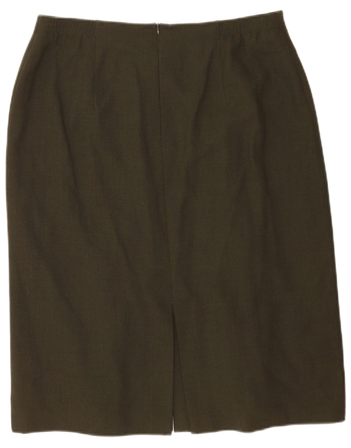 ARA lige nederdel til kvinder UK 18 XL W34 Khaki Polyester
