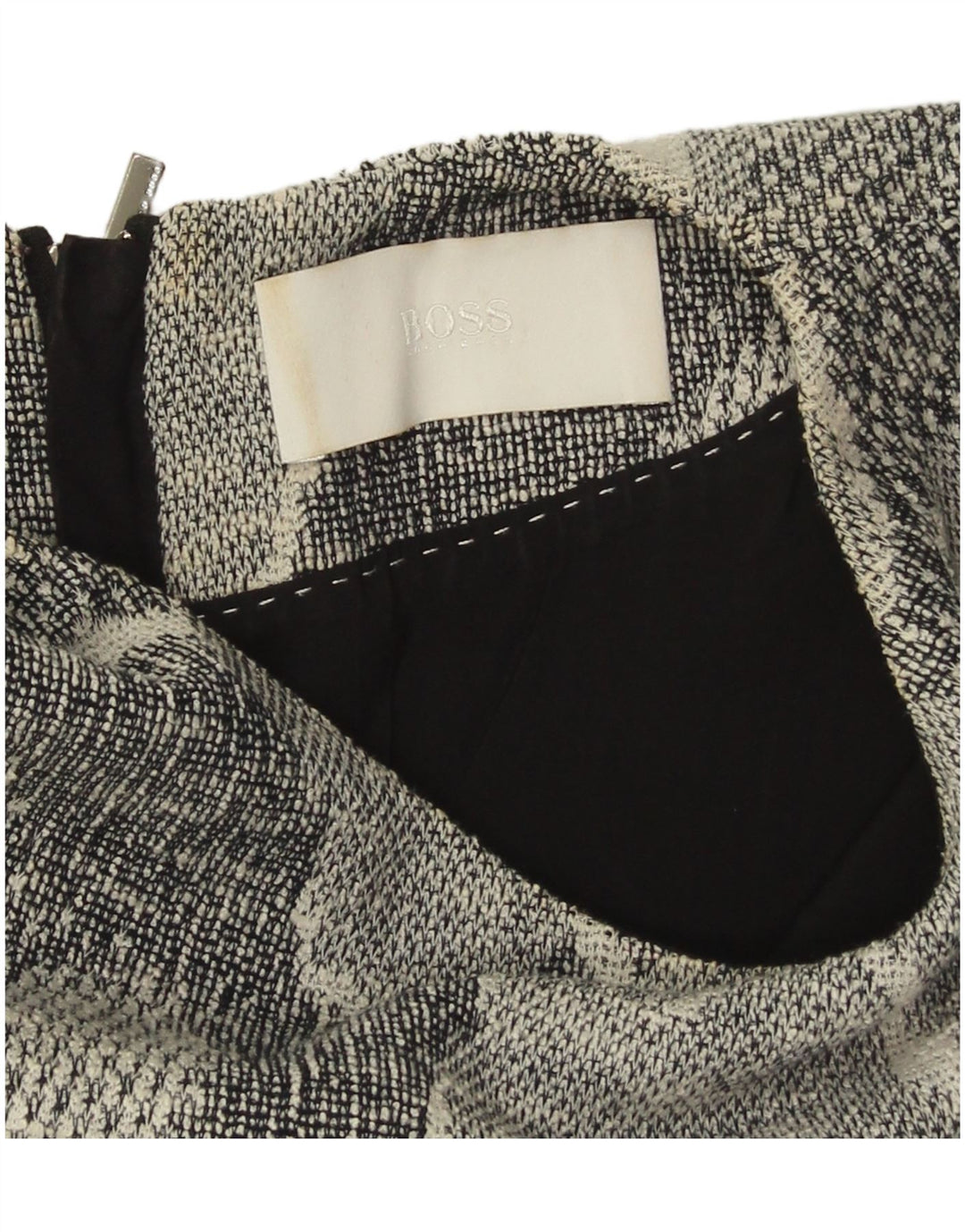 Hugo Boss Kvinders Skede Kjole UK 12 Medium Grey Floral