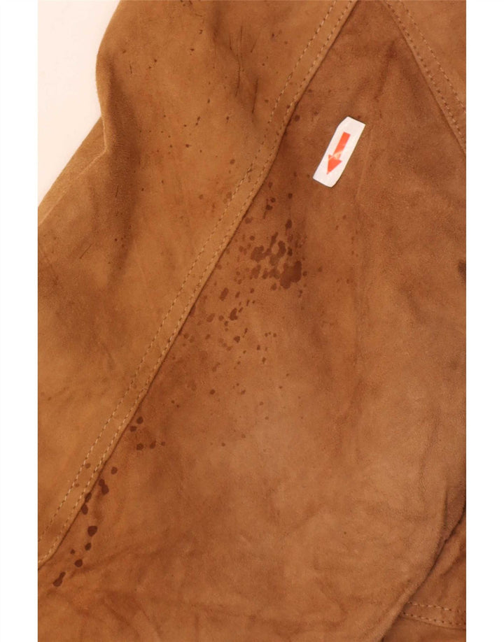 Yorn Dame Oversized ruskindsfrakke EU 40 Mellembrun Læder