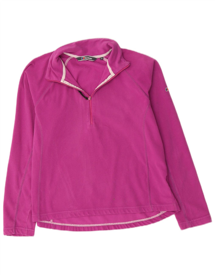 Berghaus Dame Fleece Jumper med lynlås DK 14 Stor Pink Polyester