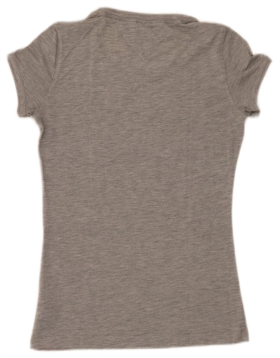 Tommy Hilfiger Dame Grafisk T-Shirt Top UK 12 Medium Grå Polyester
