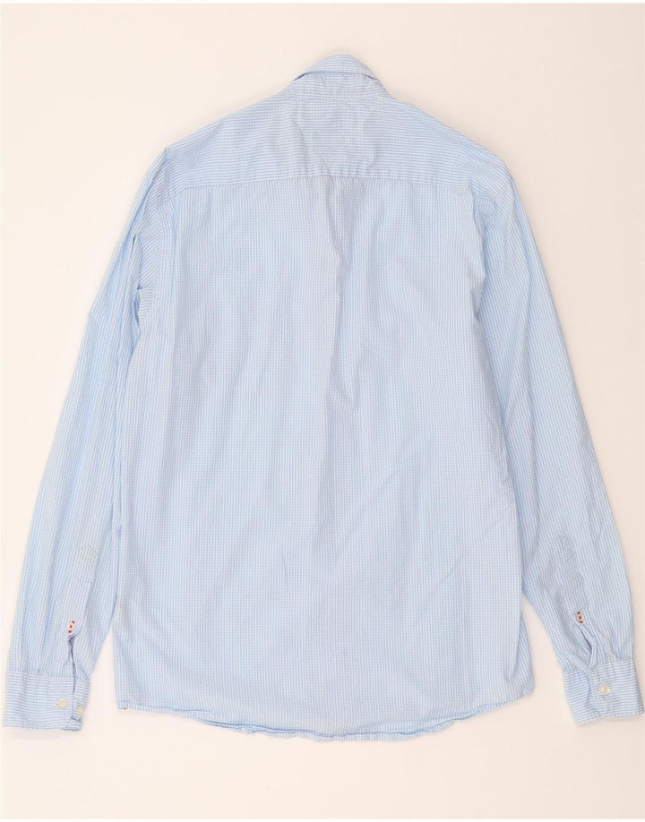 TOMMY HILFIGER Mens New York Fit Shirt Medium Blue Gingham Vintage Tommy Hilfiger and Second-Hand Tommy Hilfiger from Messina Hembry 