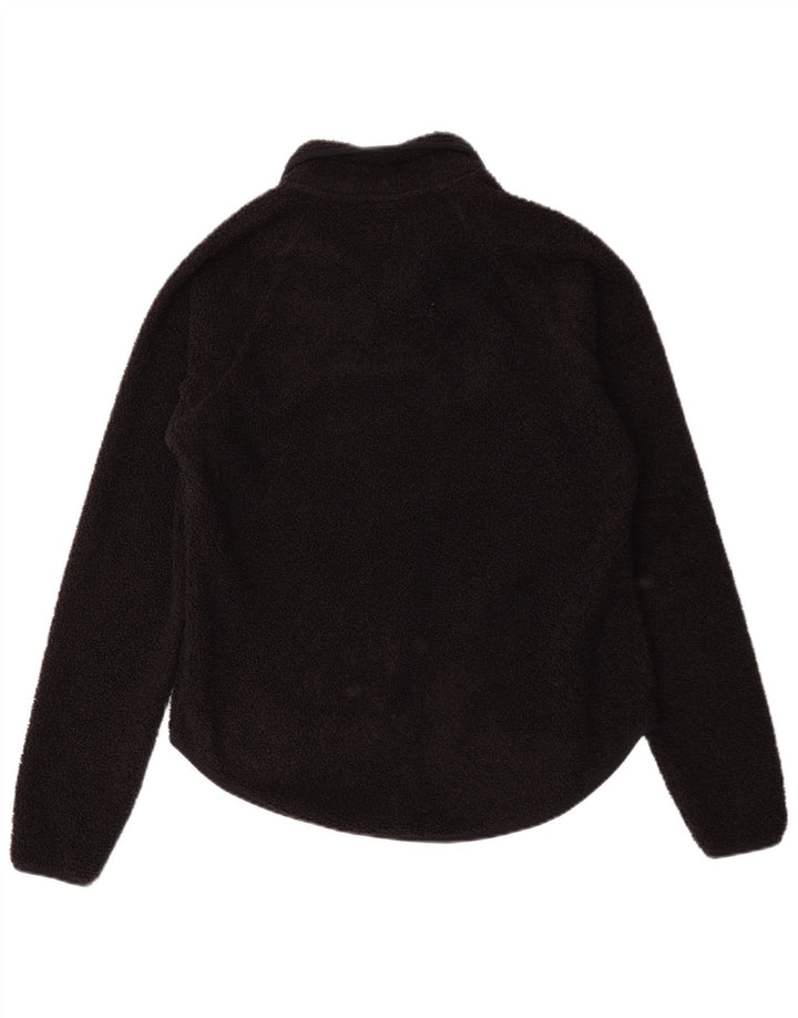 Vintage dame fleecejakke UK 14 Medium Navy Blue