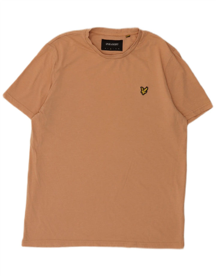 Lyle & Scott Herre T-shirt Top Medium Pink Polyester