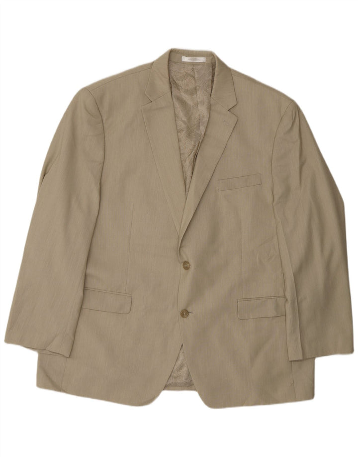 Chaps Herre 2-knaps blazerjakke UK 48 4XL Beige Polyester