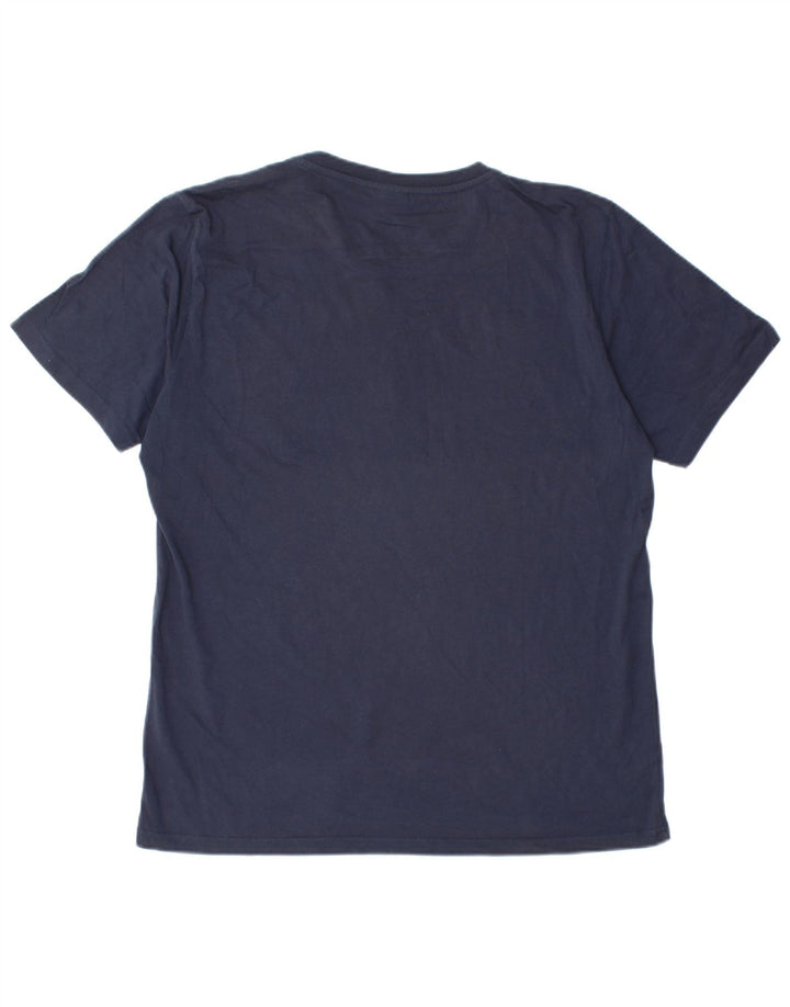 North Sails Herre Grafisk T-Shirt Top Stor Marineblå Bomuld