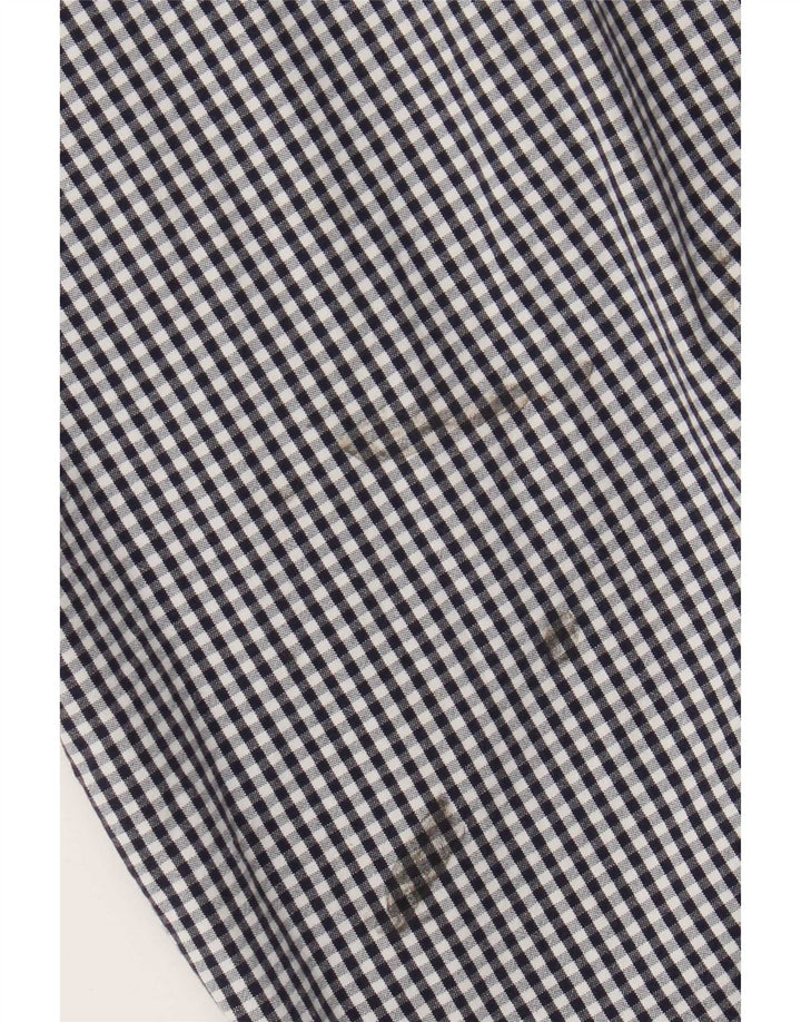 Chaps herreskjorte XL marineblå Gingham bomuld