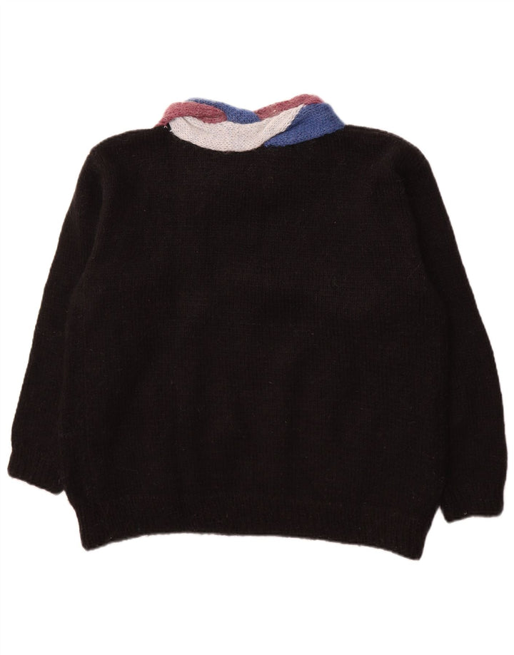 VINTAGE Womens Turtle Neck Jumper Sweater UK 18 XL Black