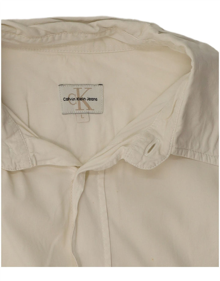Calvin Klein Jeans Herreskjorte Stor hvid