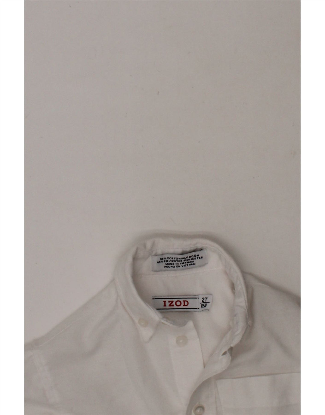IZOD Baby Boys Shirt 18-24 Months White Cotton Vintage Izod and Second-Hand Izod from Messina Hembry 