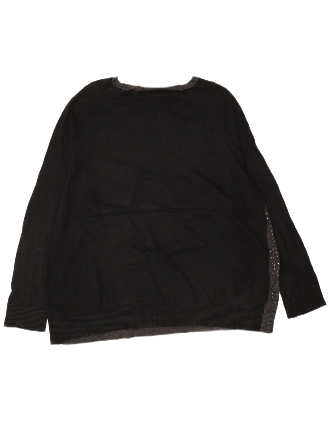 MICHAEL KORS Dame Boat Neck sweater UK 22 3XL Grå Colourblock