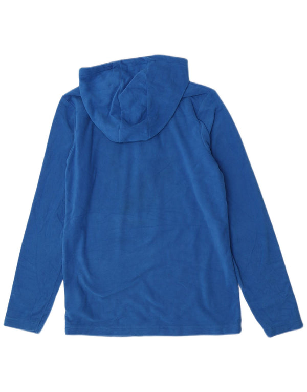 Mountain Warehouse Boys Fleece Hoodie Jumper 12-13 År Blå Polyester