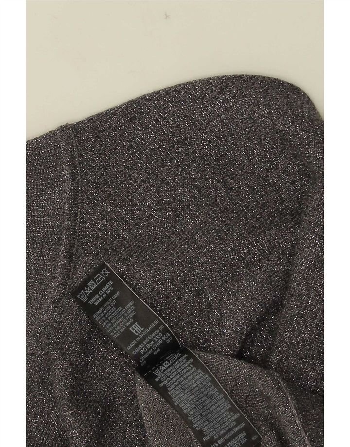 Marks & Spencer Dame Turtle Neck Jumper Sweater UK 14 Medium Grey Flecked