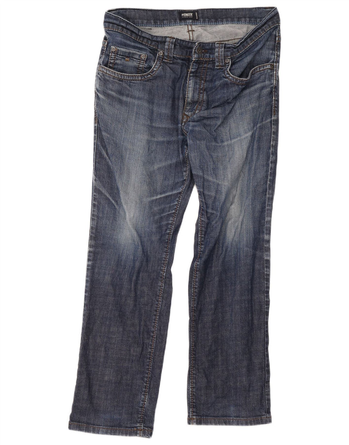 Pioneer Straight Jeans til mænd W36 L30 blå bomuld