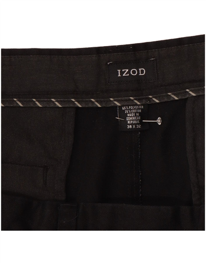 Izod Herre Pegged Chino Bukser W38 L31 Sort Polyester