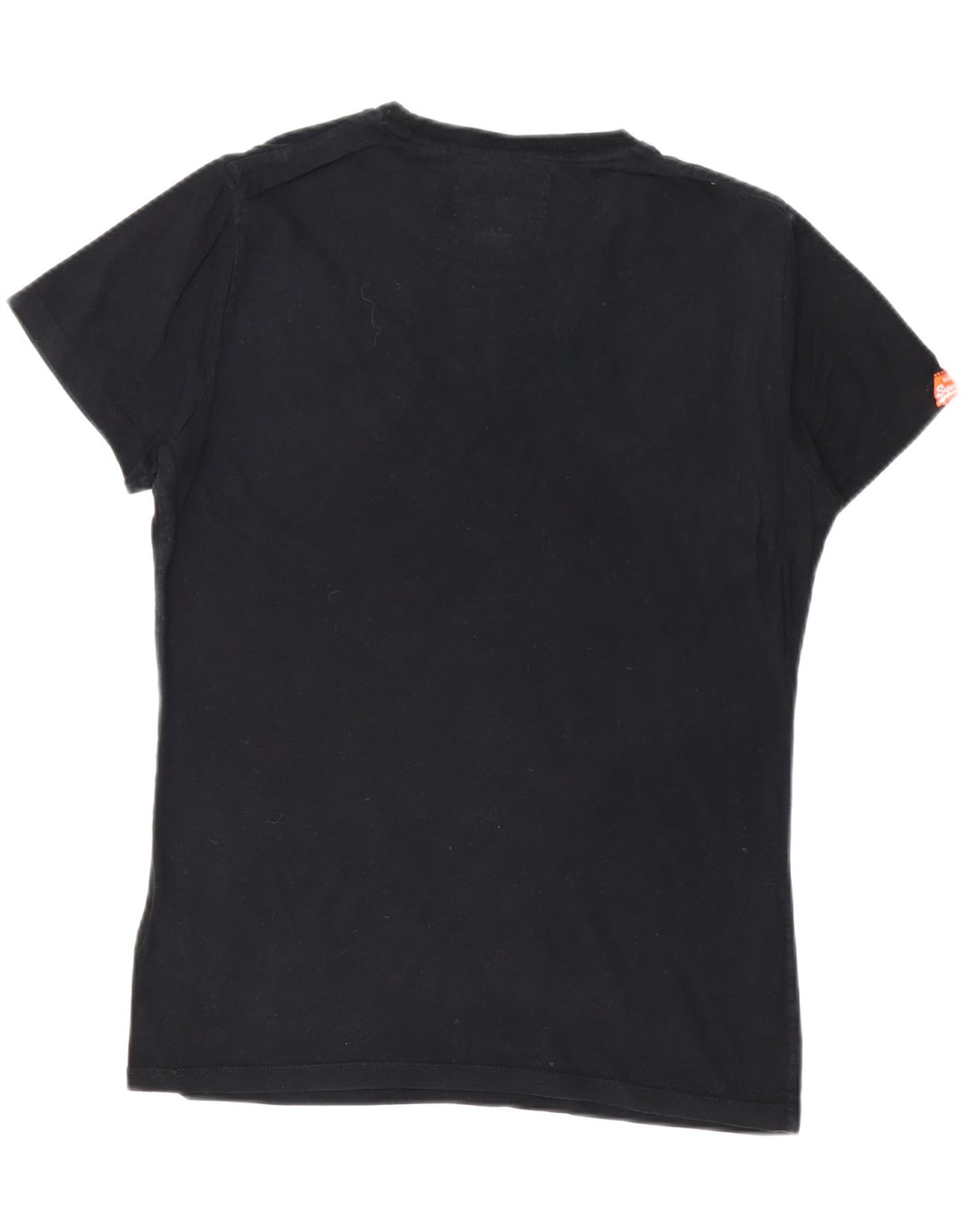 SUPERDRY Herre T-Shirt Top Medium Sort Bomuld
