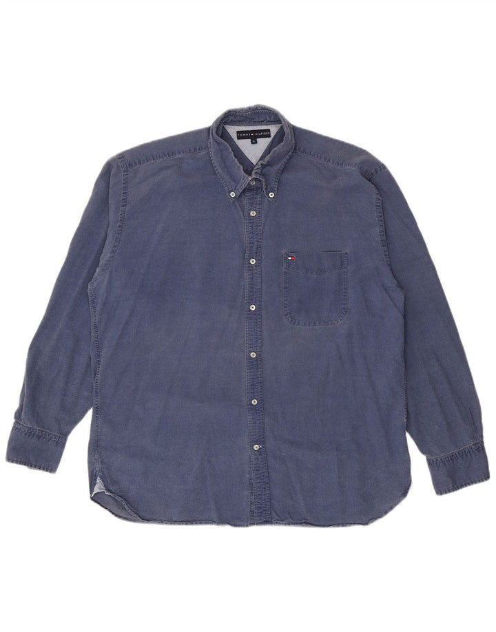 Tommy Hilfiger Herreskjorte XL Blå Bomuld