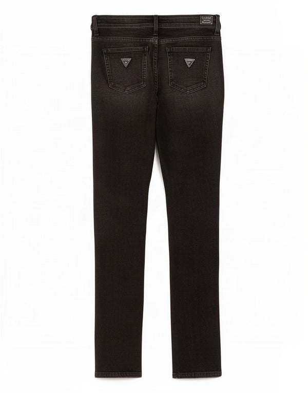 Guess Womens Foxy Skinny Jeans med lav talje W27 L33 sort bomuld