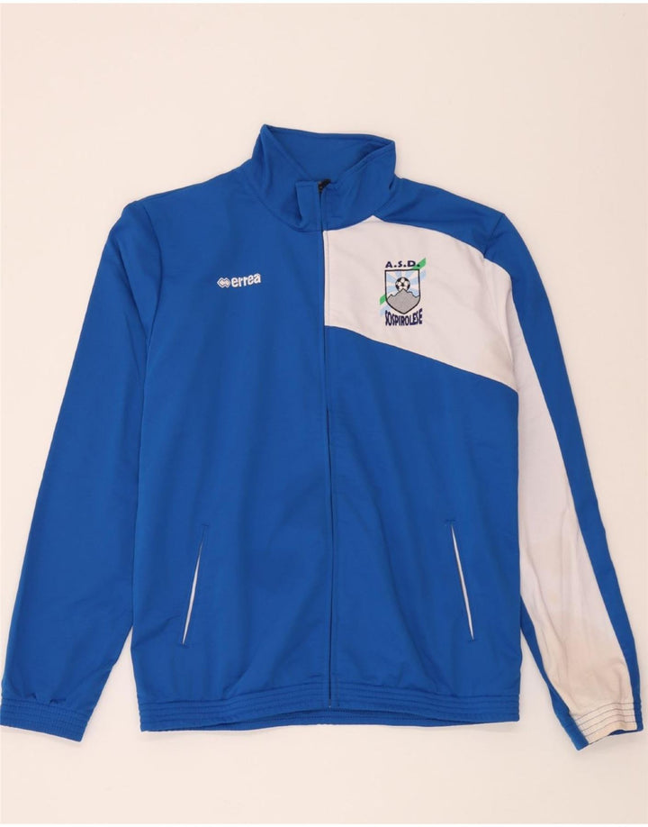 ERREA Womens Tracksuit Top Jacket UK 20 2XL Blue Colourblock Polyester Vintage Errea and Second-Hand Errea from Messina Hembry 