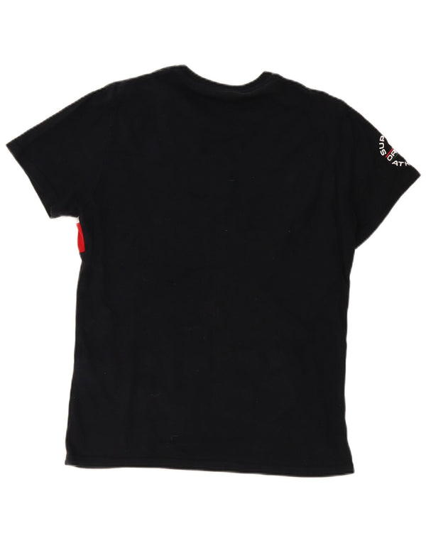 Superdry Grafisk T-shirt top til mænd Stor sort Colourblock Bomuld