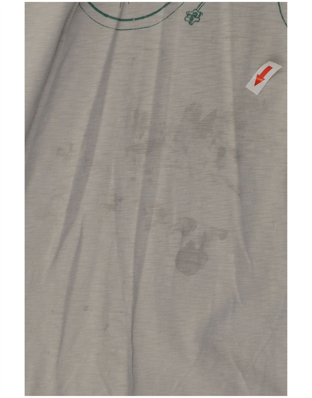 White Stuff Herre grafisk T-shirt Top mellemgrå bomuld