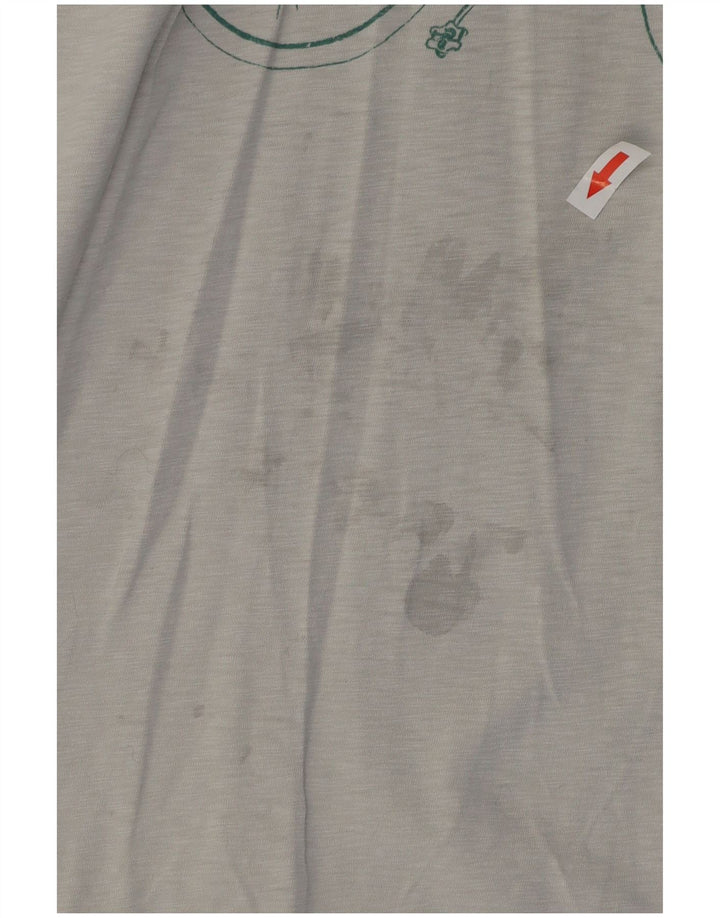 White Stuff Herre grafisk T-shirt Top mellemgrå bomuld