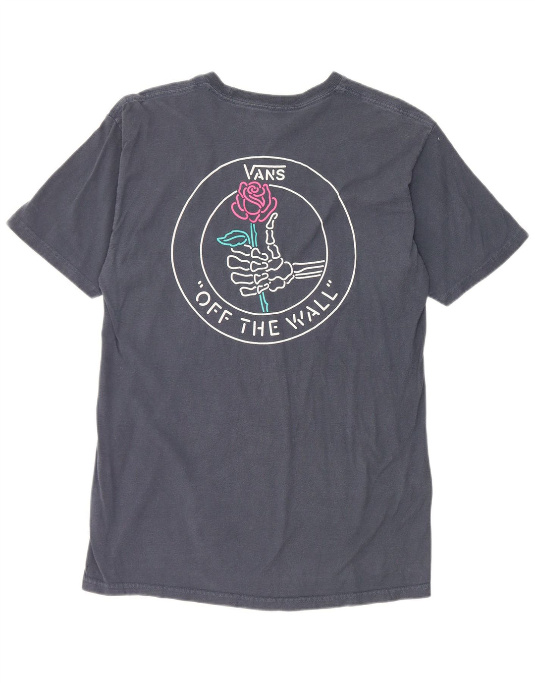 Vans Herre Grafisk T-Shirt Top Medium Navy Blue