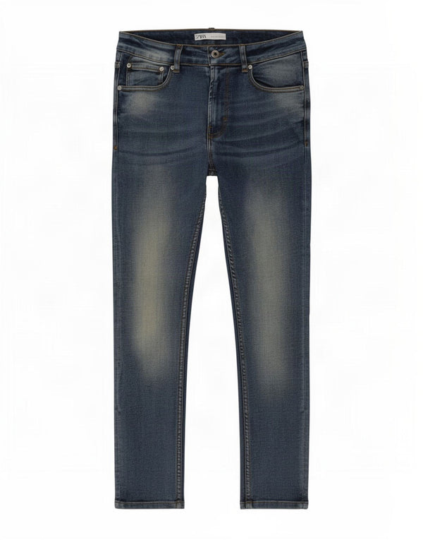 Zara Herre Skinny Jeans EU 42 Large W32 L30 Blå Bomuld