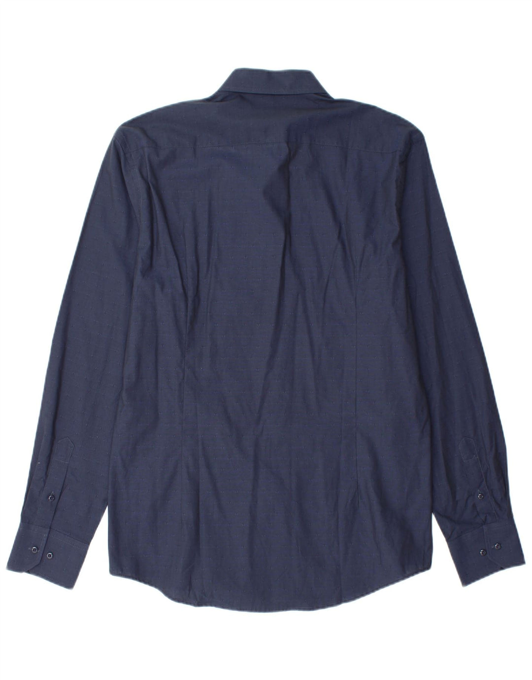 COVERI Herreskjorte str. 41/42 Large Navy Blue Cotton