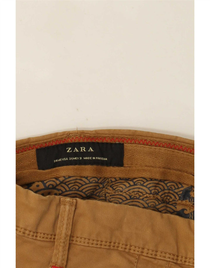 Zara Herre Slim Chino Bukser EU 40 Medium W31 L27 Gul