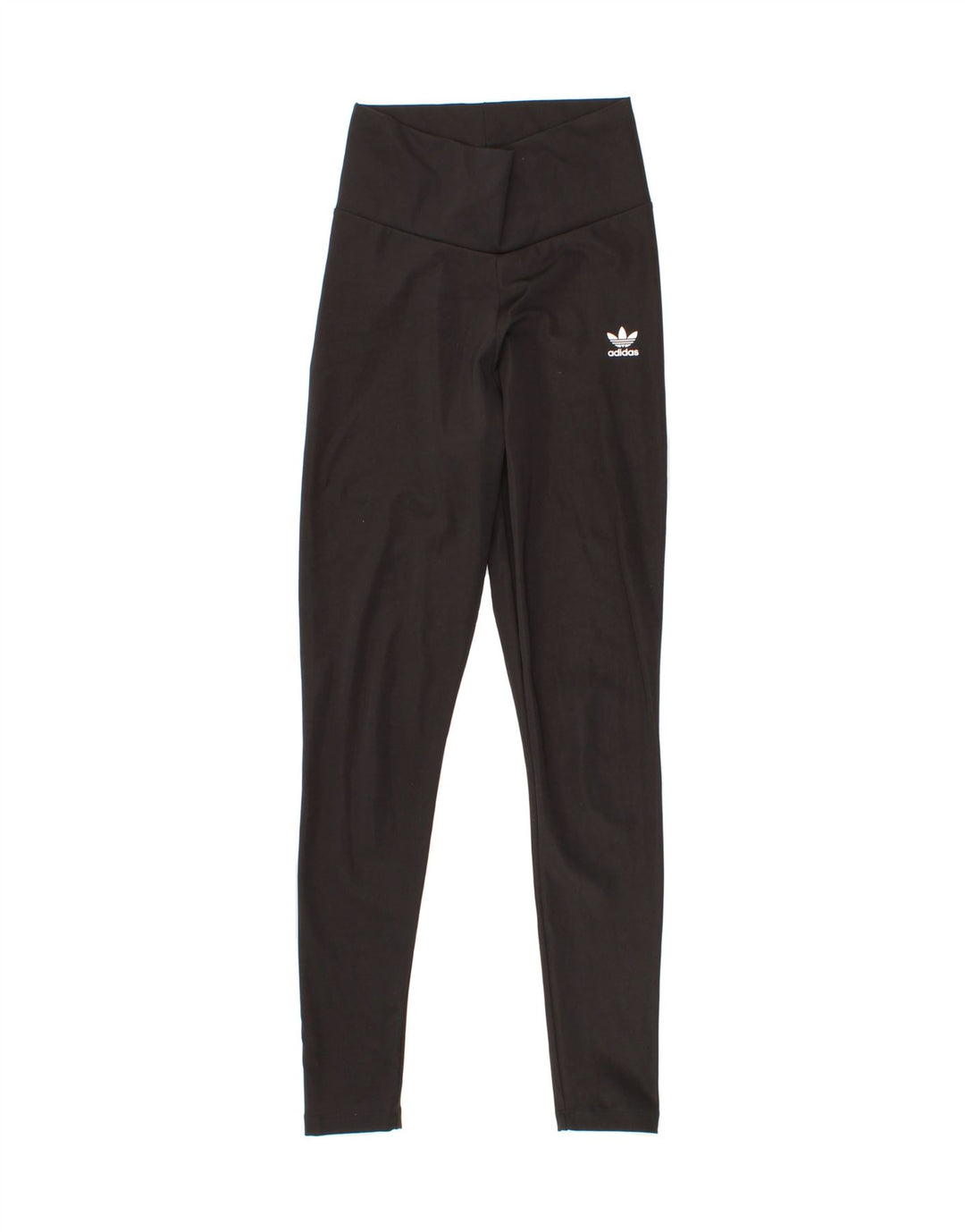 ADIDAS Womens Graphic Leggings UK 6 XS  Black Polyester Vintage Adidas and Second-Hand Adidas from Messina Hembry 