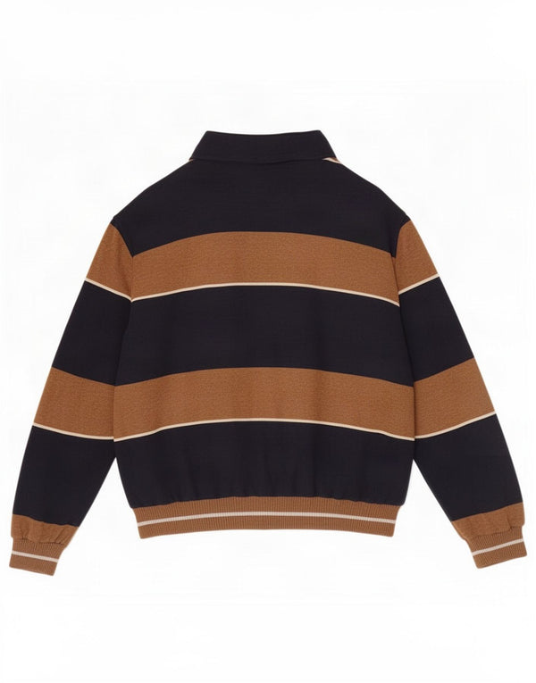 AUSTRALIAN L'ALPINA Herre cardigan sweater IT 56 2XL Marineblå Stribet